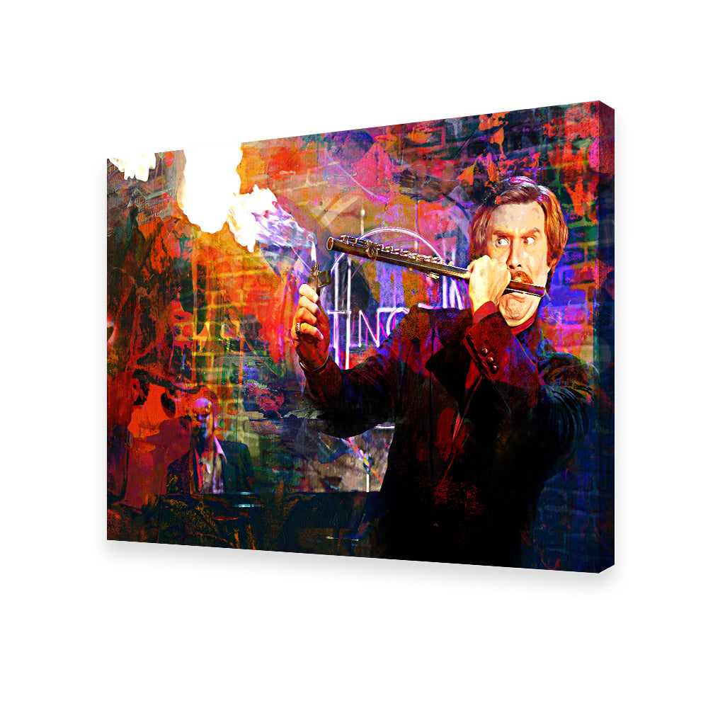 Ron Burgundy Flute Wall Art