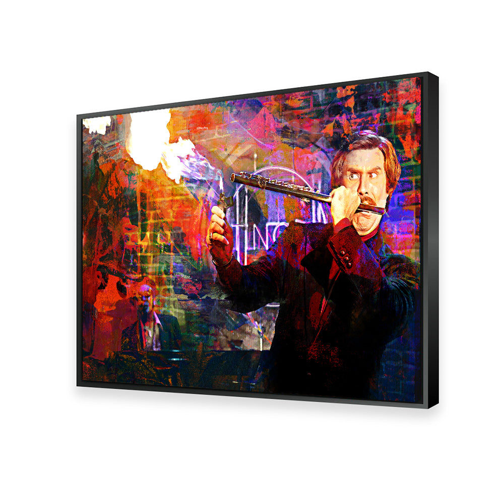 Ron Burgundy Flute Wall Art