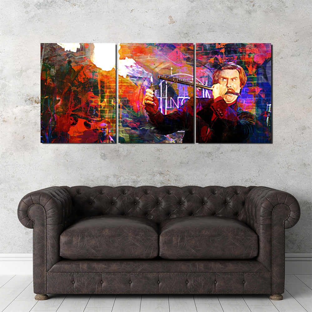 Ron Burgundy Flute Wall Art