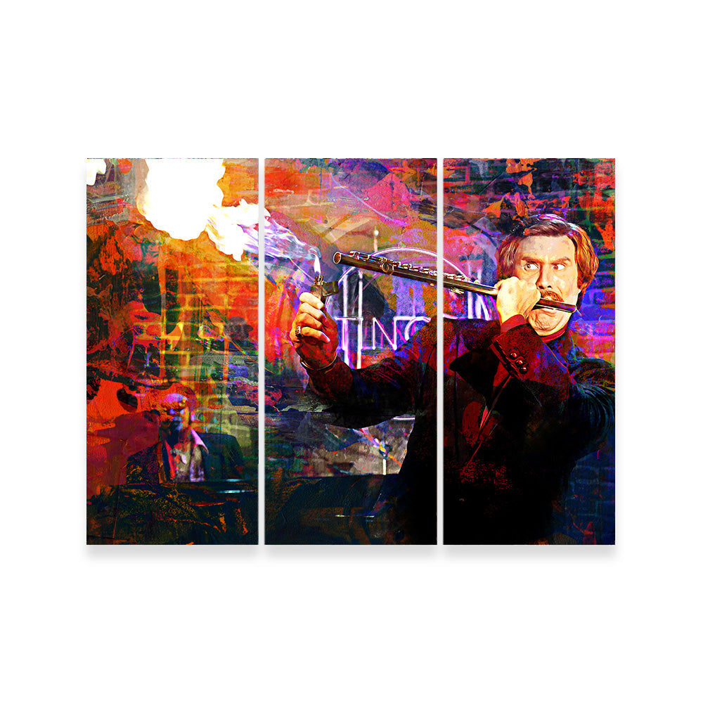 Ron Burgundy Flute Wall Art
