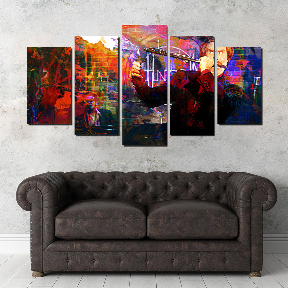 Ron Burgundy Flute Wall Art