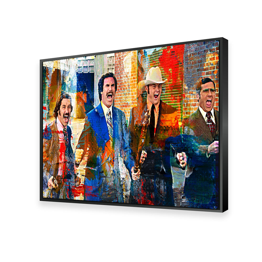 Anchorman Crew with Weapons Wall Art