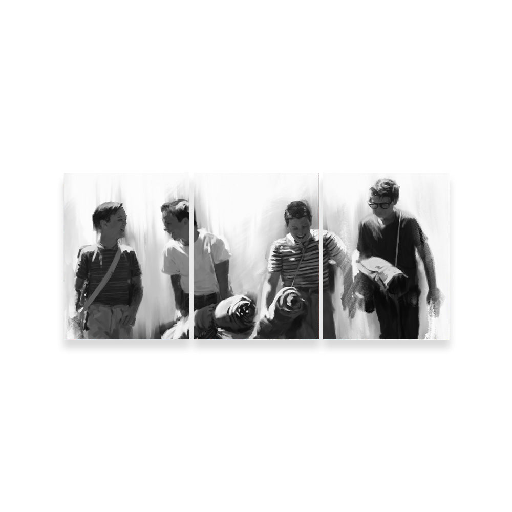 Stand By Me Grayscale Wall Art