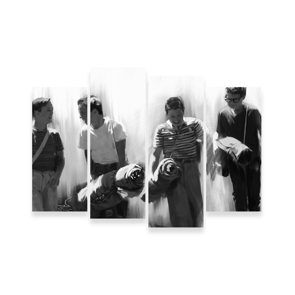 Stand By Me Grayscale Wall Art