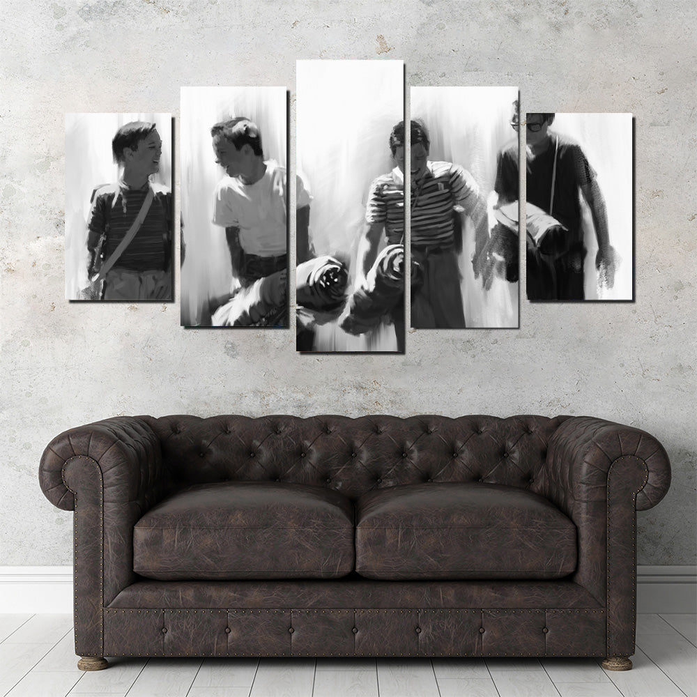 Stand By Me Grayscale Wall Art