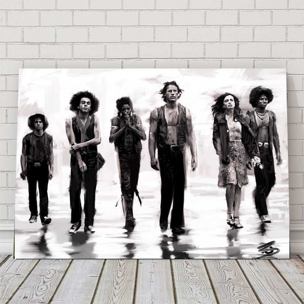 The Warriors Sketch Wall Art