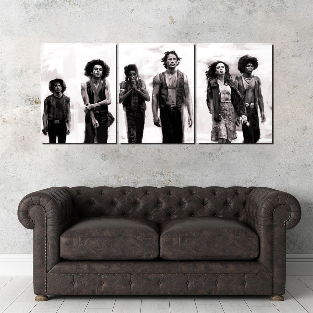 The Warriors Sketch Wall Art