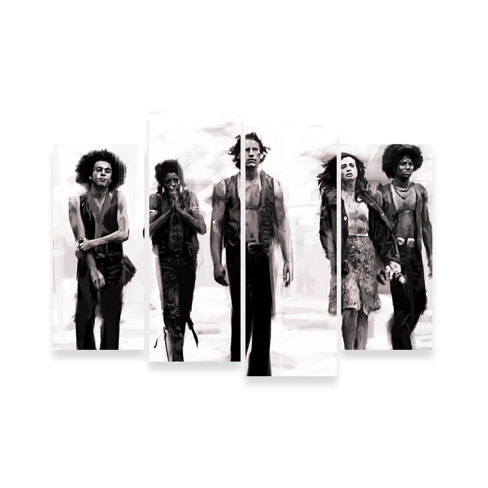 The Warriors Sketch Wall Art
