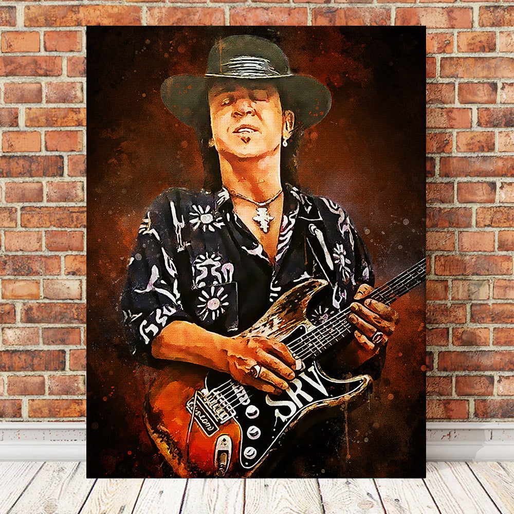 Stevie Ray Vaughan Wall offers Art Canvas. Srv Austin Texas Blues Music. Thick canvas. Unofficial