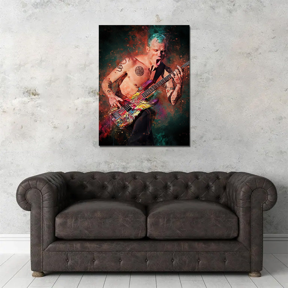 Flea Guitarist Wall Art