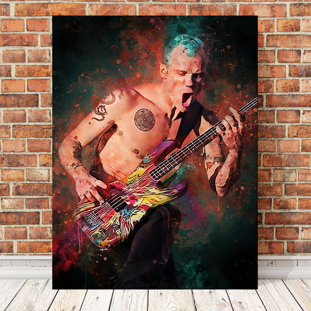 Flea Guitarist Wall Art