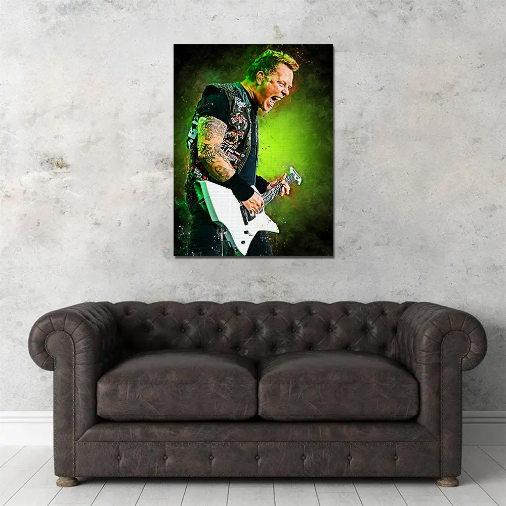 James Hetfield Painting Wall Art