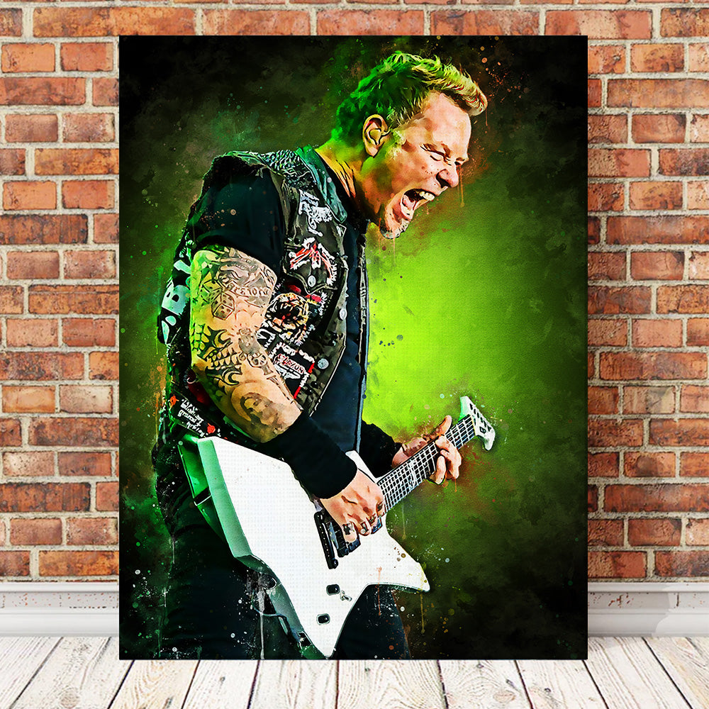 James Hetfield Painting Wall Art