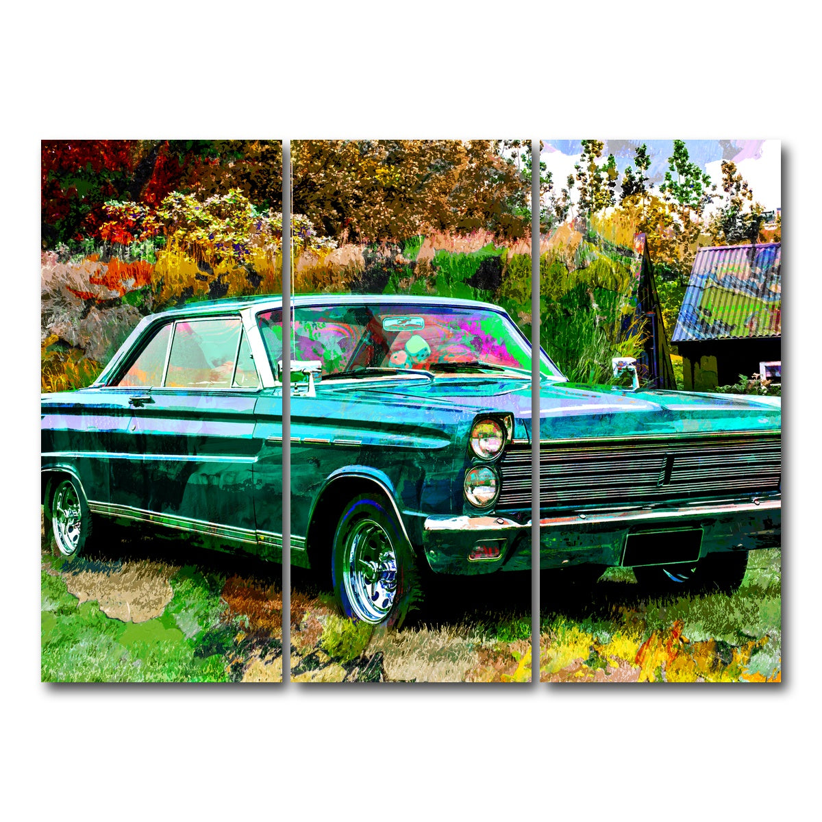 AUTO-MOCKUP WHITE | 1965 Mercury Comet Wall Art | 3 Piece | Gallery Wrapped | group=8x18