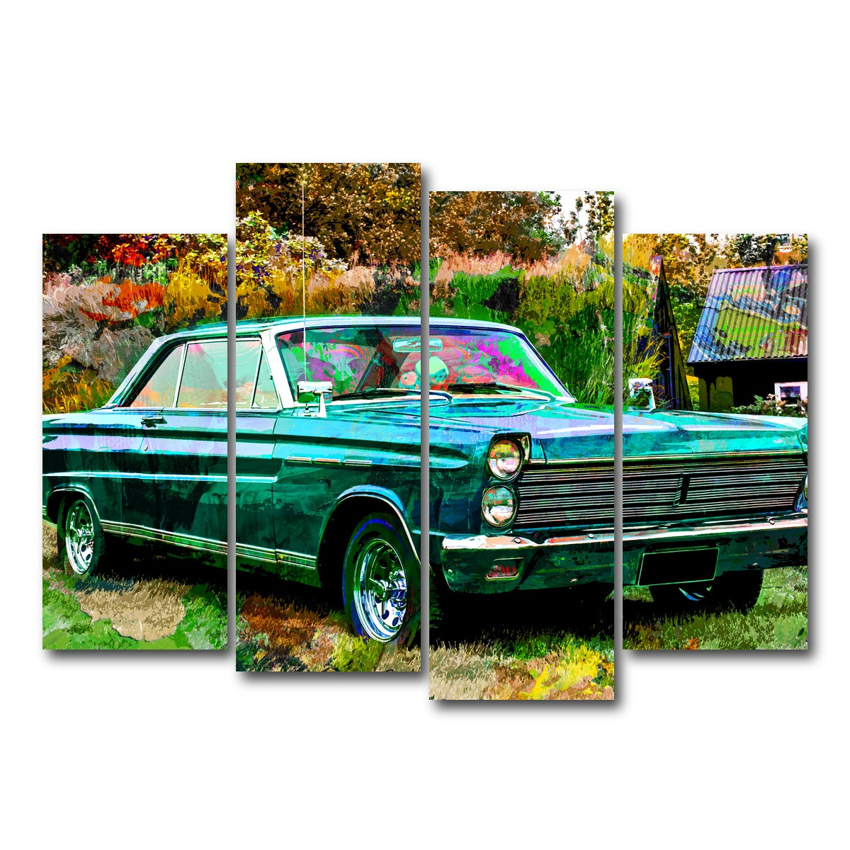 AUTO-MOCKUP WHITE | 1965 Mercury Comet Wall Art | 4 Piece | Gallery Wrapped | group=4_normal