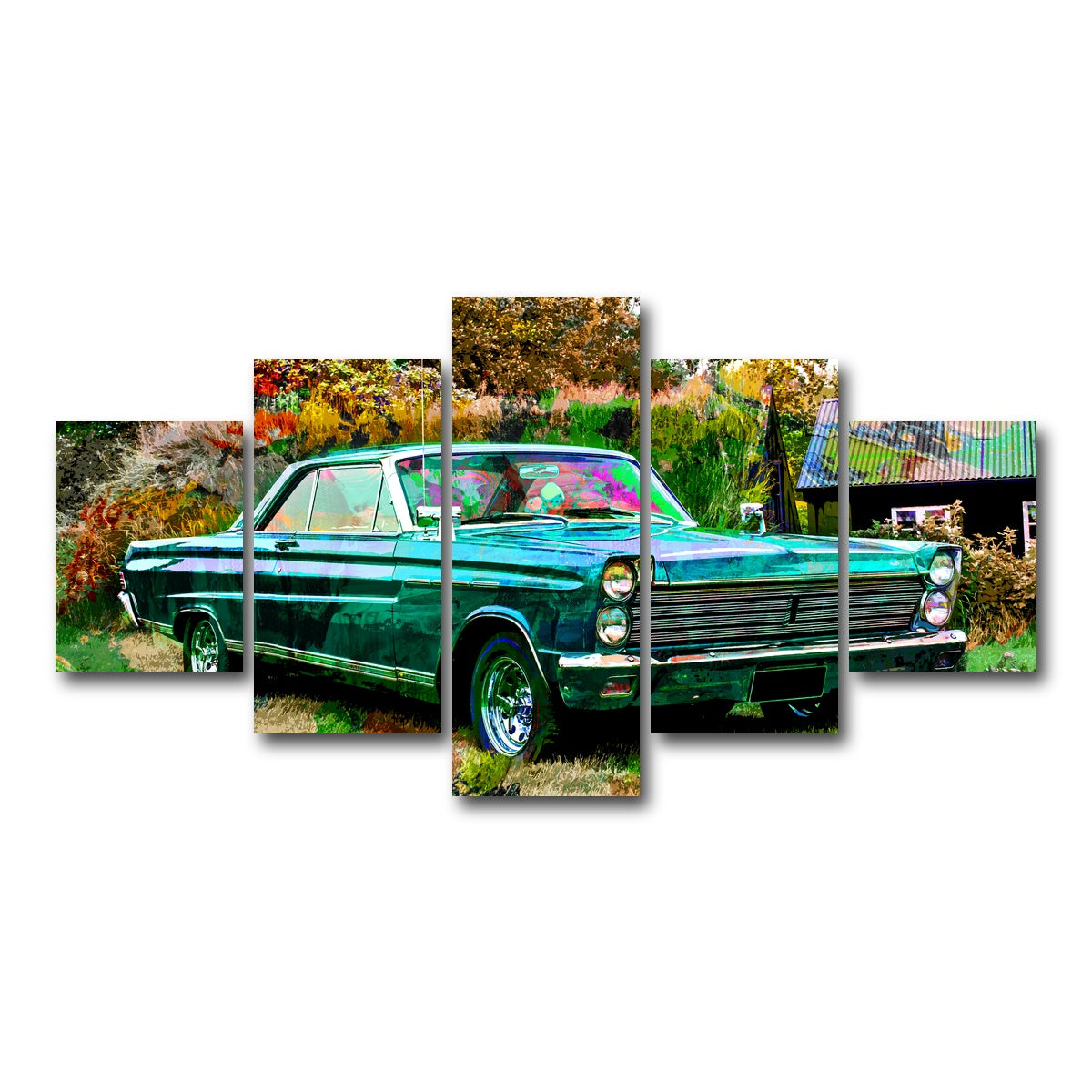 AUTO-MOCKUP WHITE | 1965 Mercury Comet Wall Art | 5 Piece | Gallery Wrapped | group=5_short