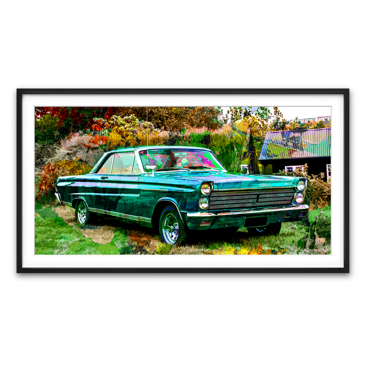 Framed Print 2x1 Black