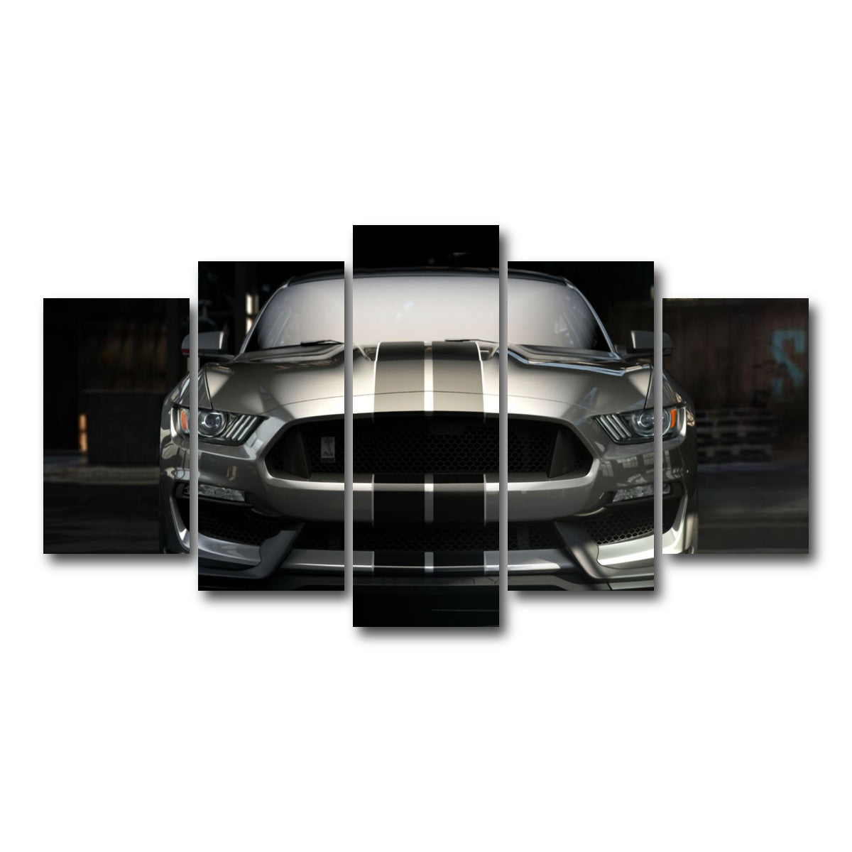 AUTO-MOCKUP WHITE | 2018 Shelby GT350 | 5 Piece | Gallery Wrap Canvas | group=5_normal