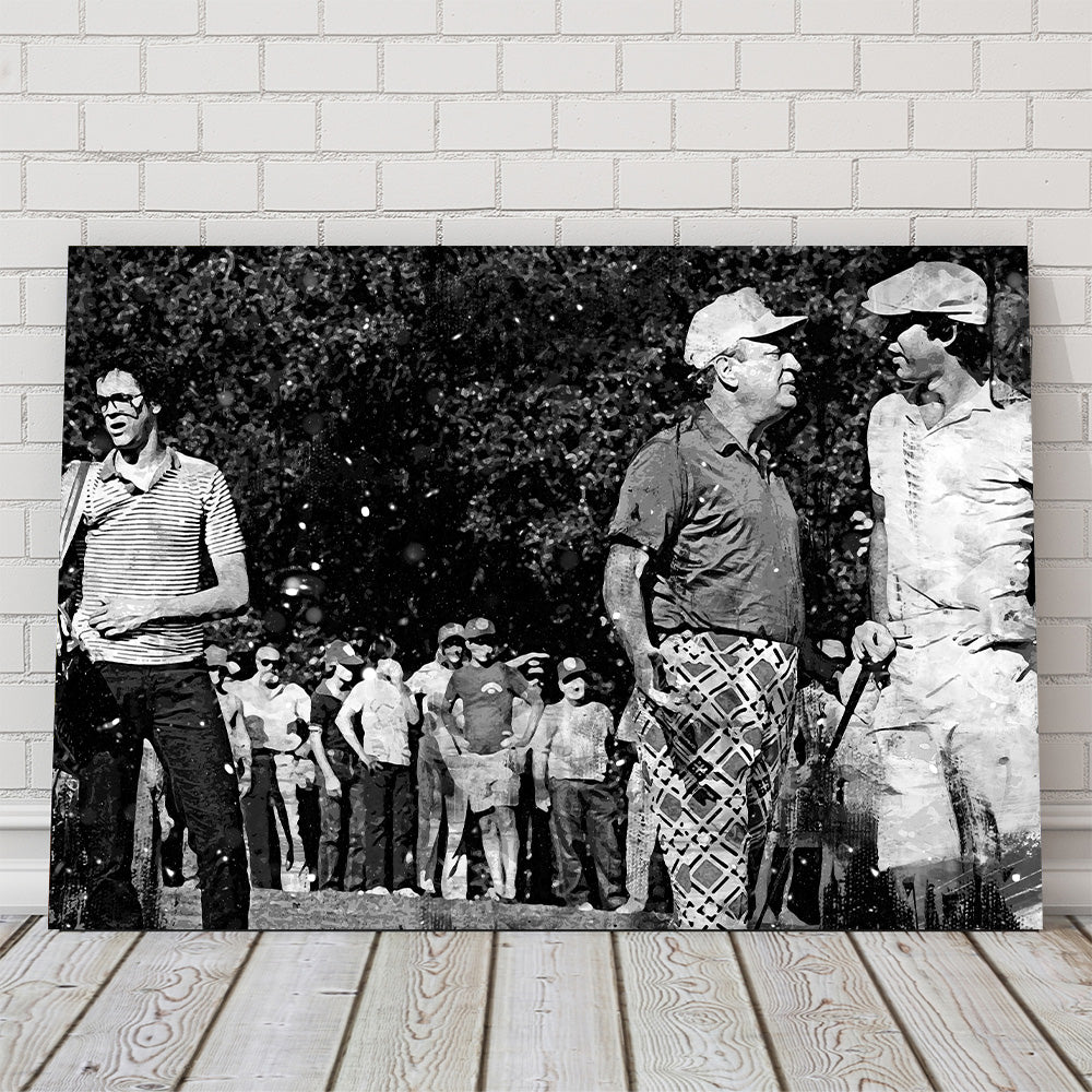 Al & Ty Caddyshack Grayscale Wall Art