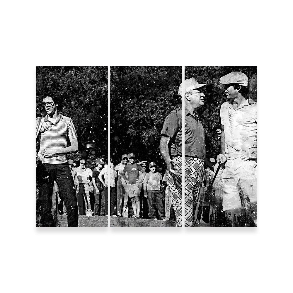 Al & Ty Caddyshack Grayscale Wall Art