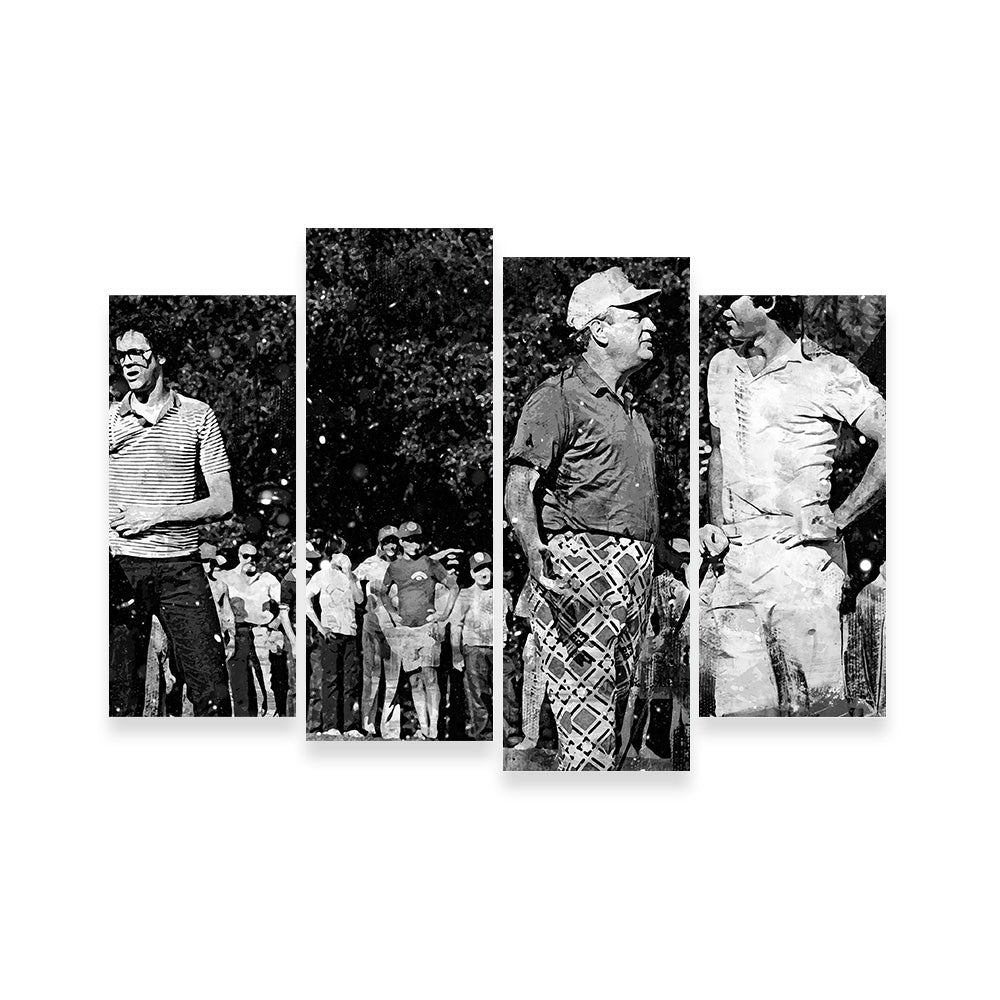 Al & Ty Caddyshack Grayscale Wall Art