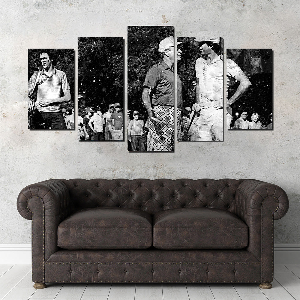 Al & Ty Caddyshack Grayscale Wall Art