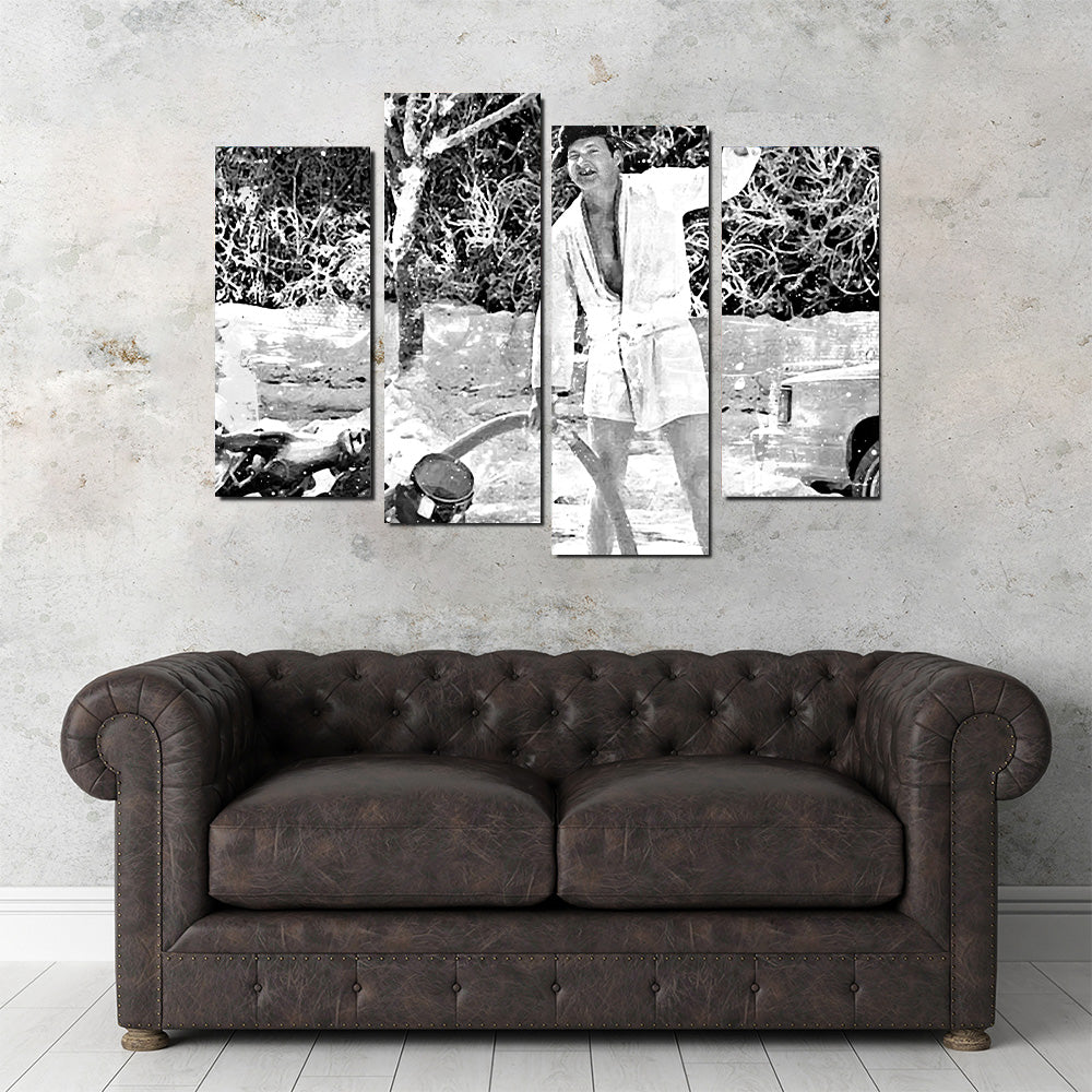Cousin Eddie Grayscale Wall Art