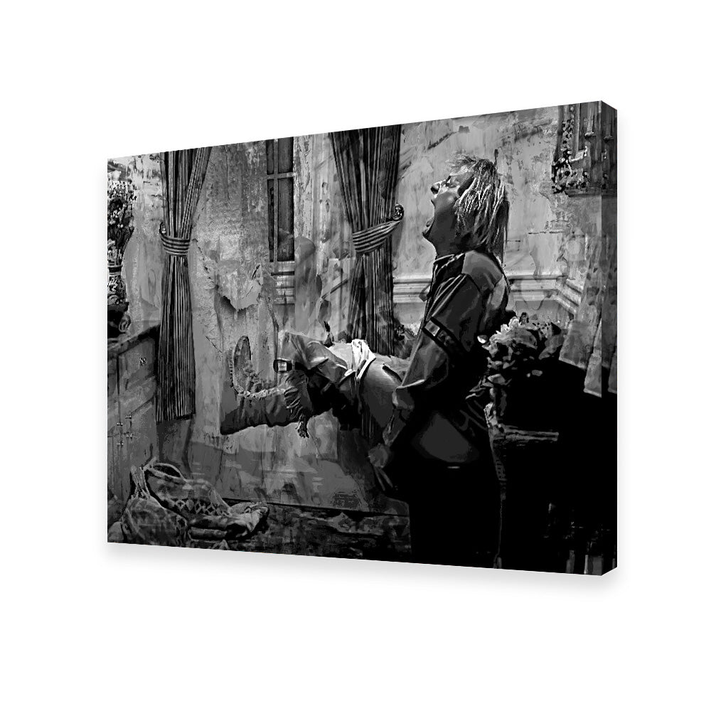 Dumb & Dumber Bathroom Decor Grayscale Wall Art