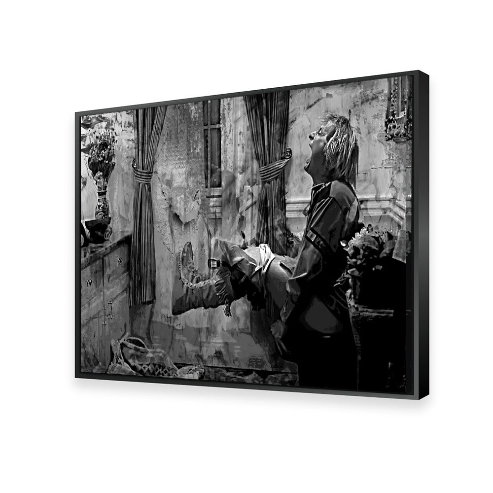 Dumb & Dumber Bathroom Decor Grayscale Wall Art