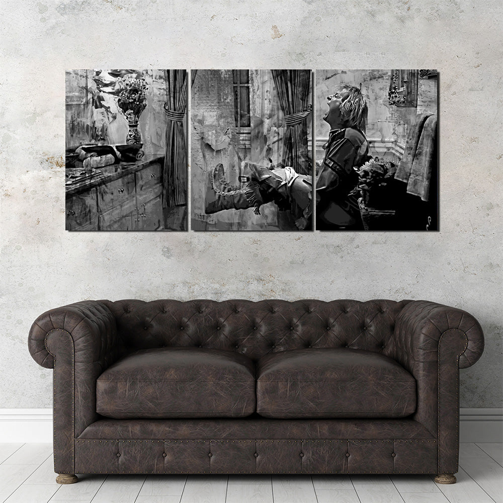 Dumb & Dumber Bathroom Decor Grayscale Wall Art