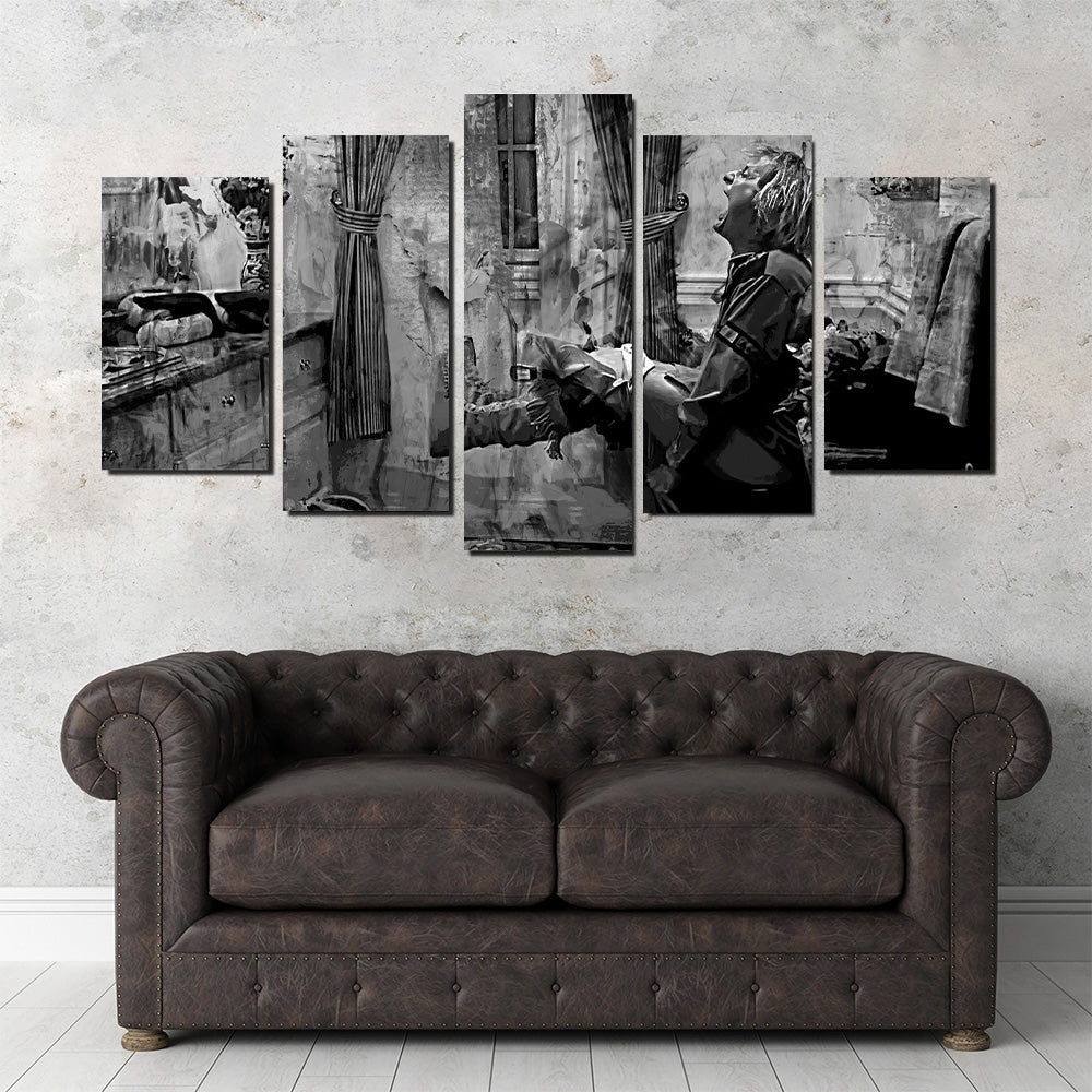 Dumb & Dumber Bathroom Decor Grayscale Wall Art