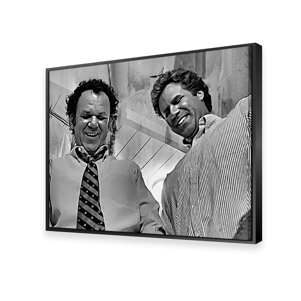 Step Brothers - Crossing Streams Grayscale Wall Art