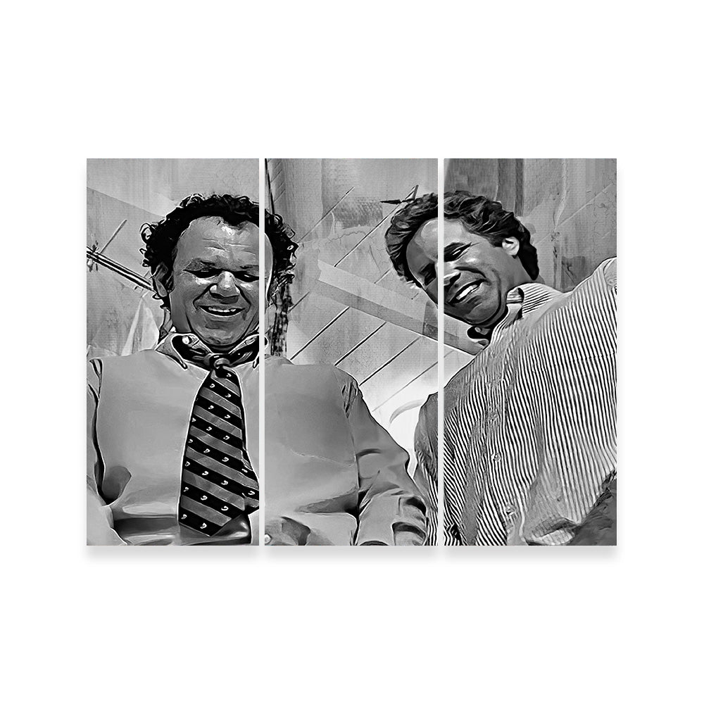 Step Brothers - Crossing Streams Grayscale Wall Art