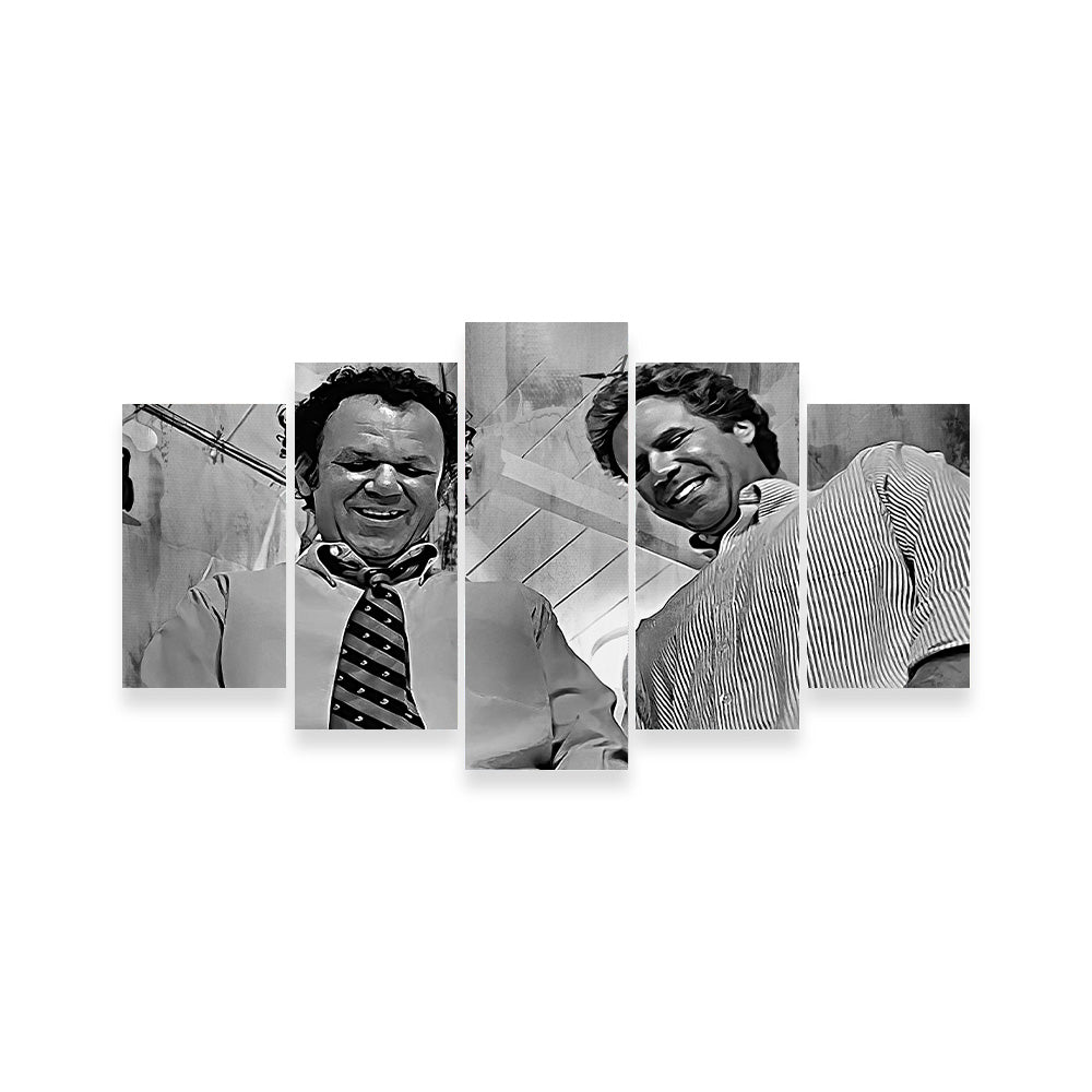 Step Brothers - Crossing Streams Grayscale Wall Art