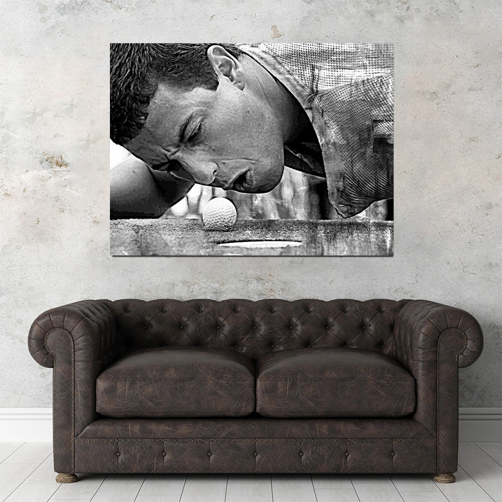 Happy Gilmore Grayscale Wall Art