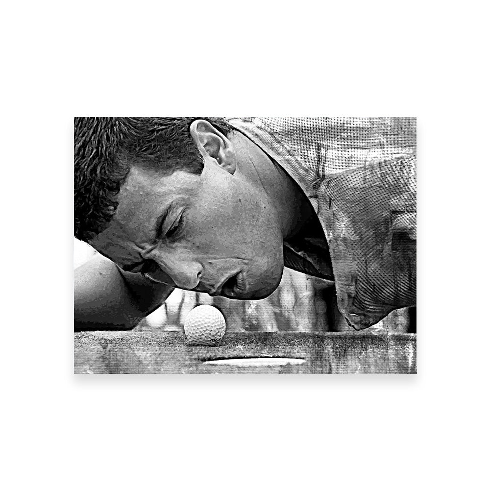 Happy Gilmore Grayscale Wall Art