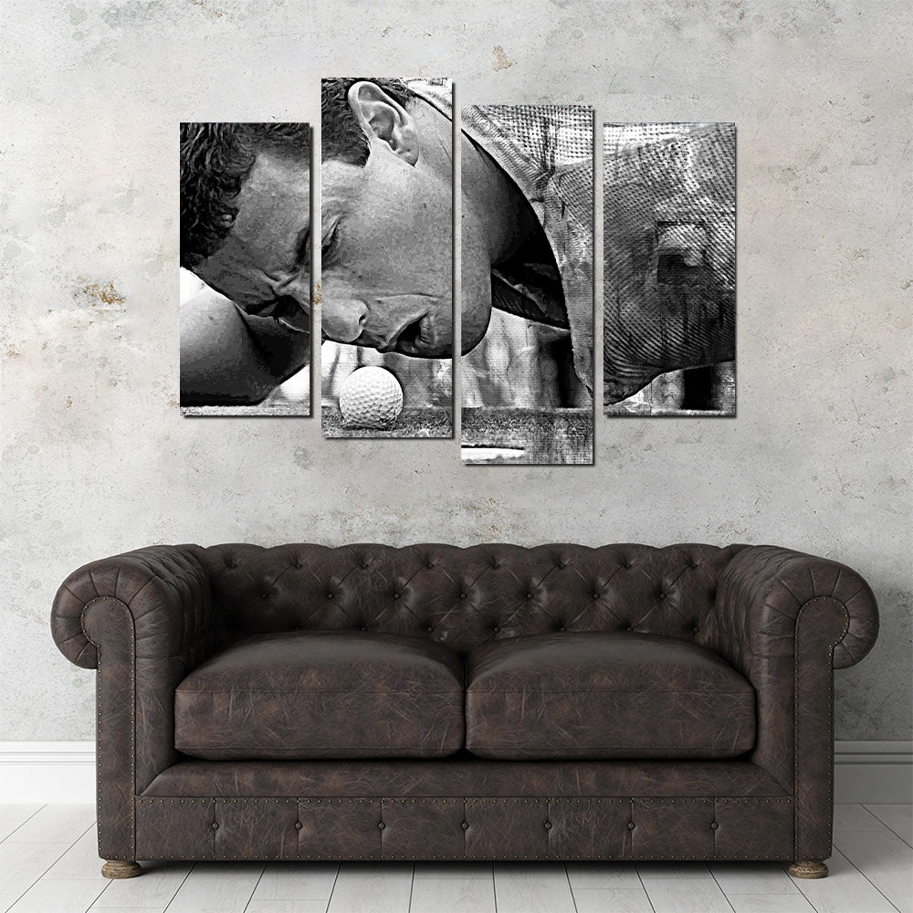 Happy Gilmore Grayscale Wall Art