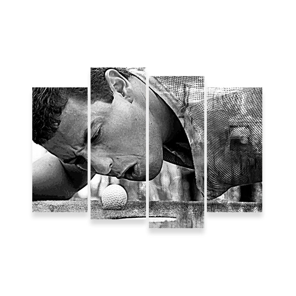 Happy Gilmore Grayscale Wall Art