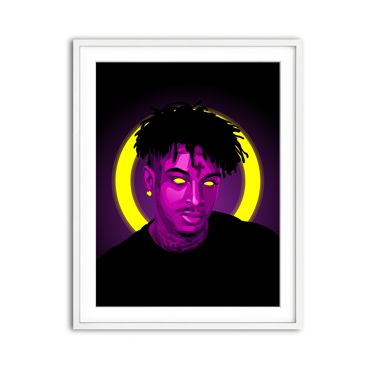 Framed Print 3x4 White