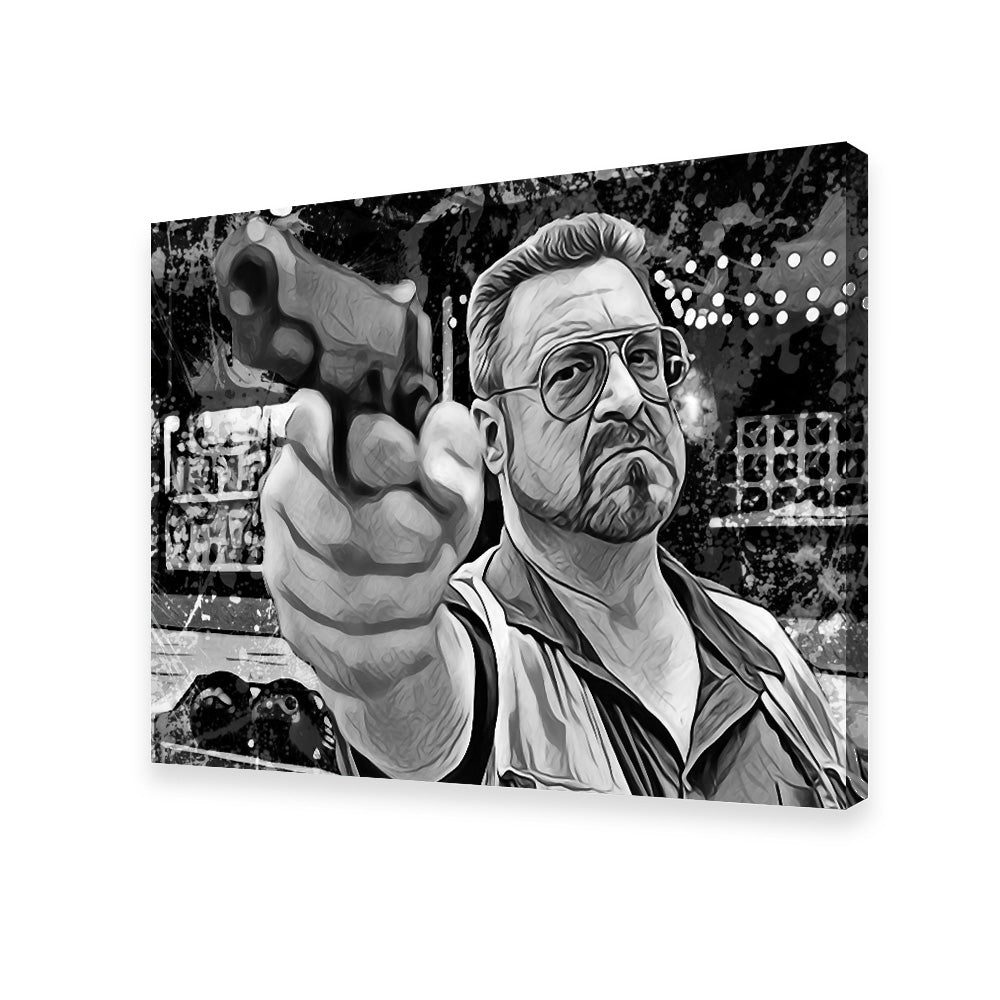 Walter Sobchak Grayscale Wall Art