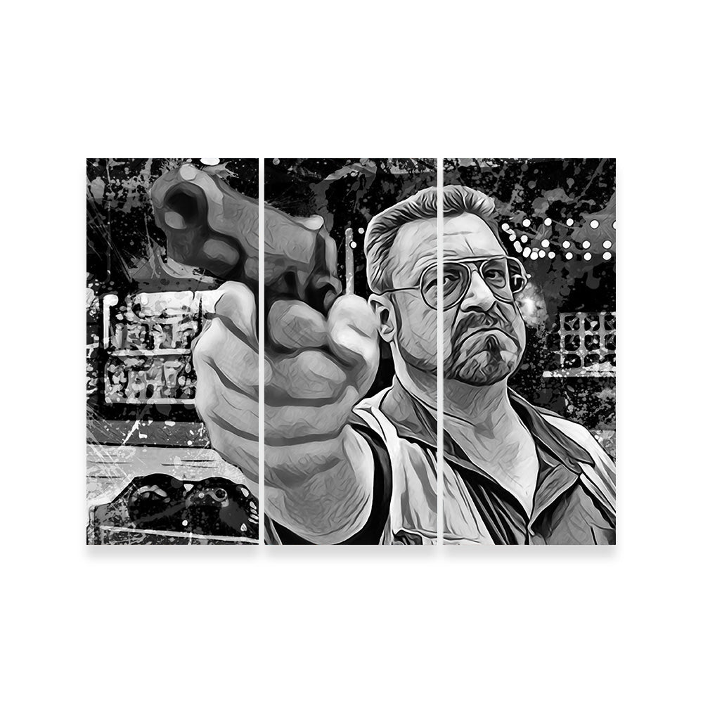 Walter Sobchak Grayscale Wall Art