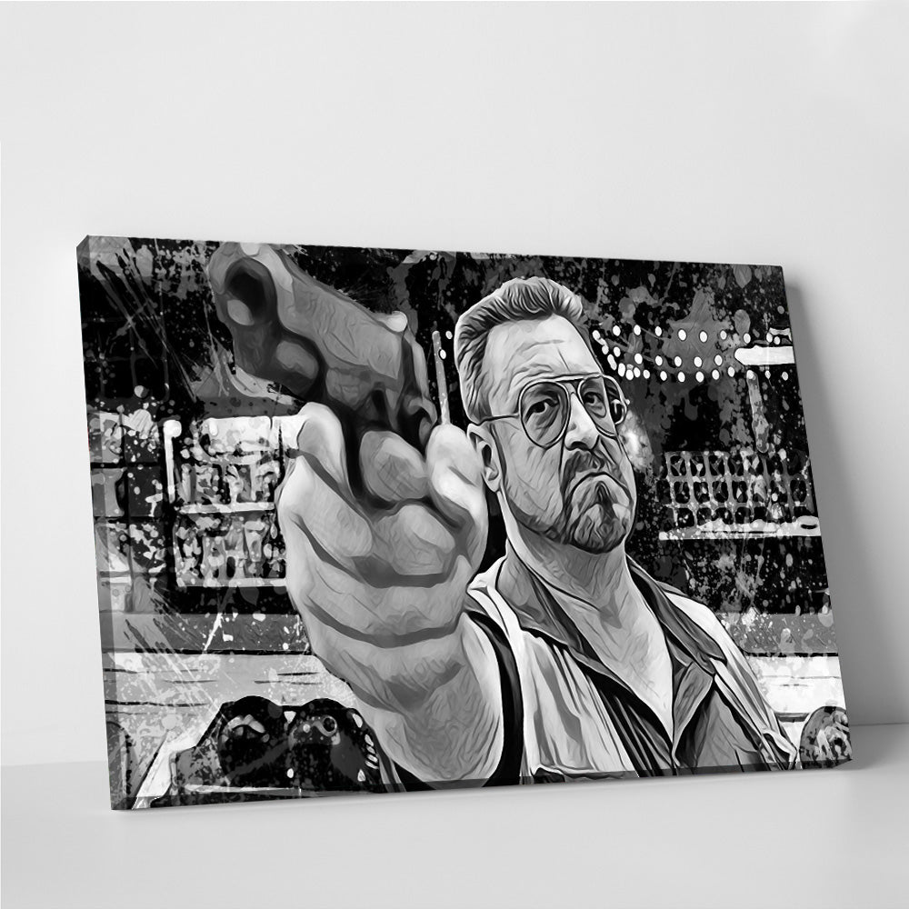 Walter Sobchak Grayscale Wall Art