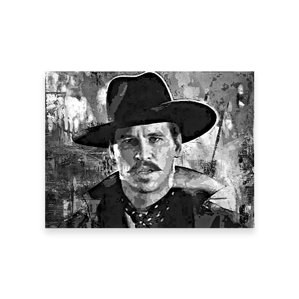 Doc Holliday Grayscale Wall Art