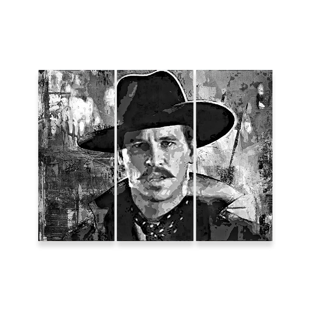 Doc Holliday Grayscale Wall Art