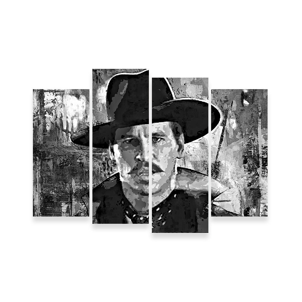 Doc Holliday Grayscale Wall Art