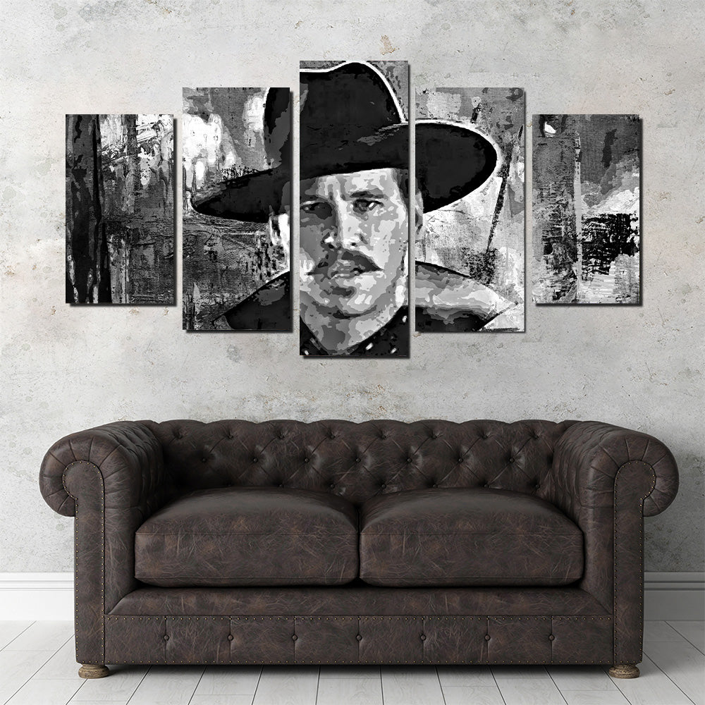 Doc Holliday Grayscale Wall Art