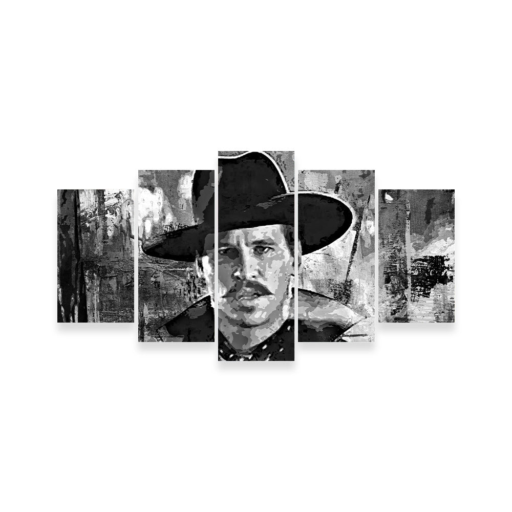 Doc Holliday Grayscale Wall Art