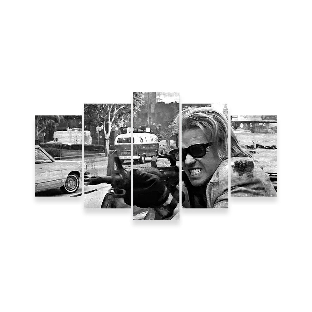 Heat Grayscale Wall Art