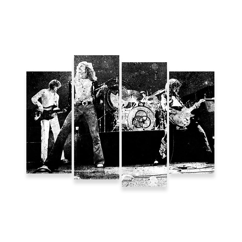 Live Led Zeppelin Grayscale