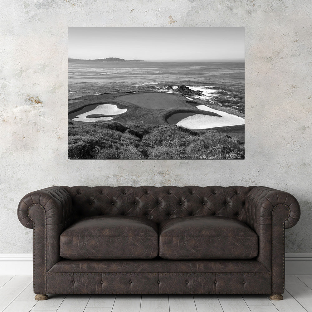 Pebble Beach Grayscale Wall Art